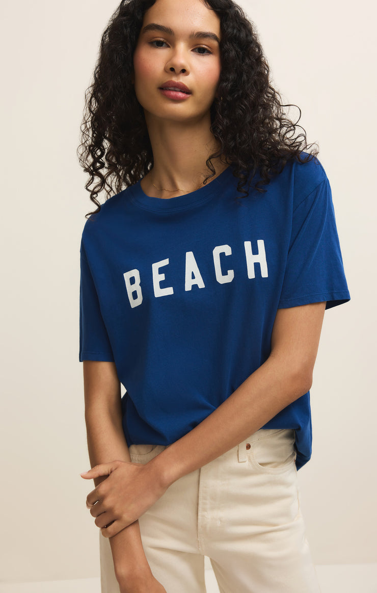 Tops Beach Boyfriend Tee Blueprint