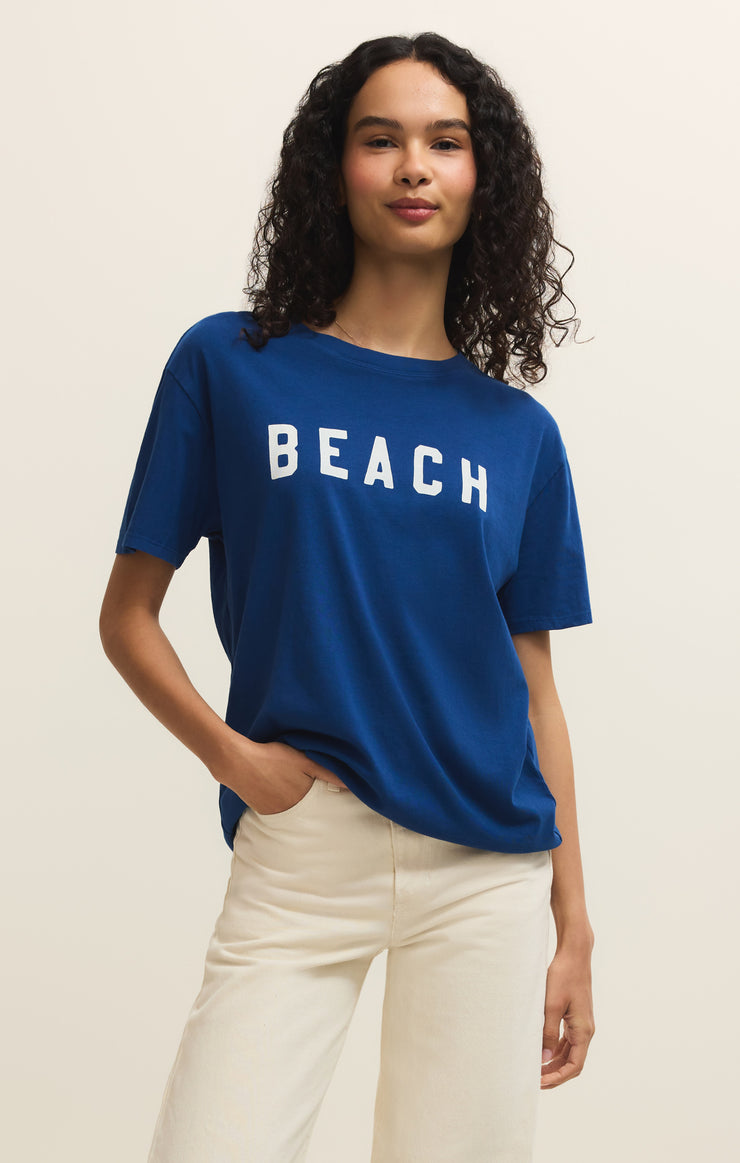 Tops Beach Boyfriend Tee Blueprint