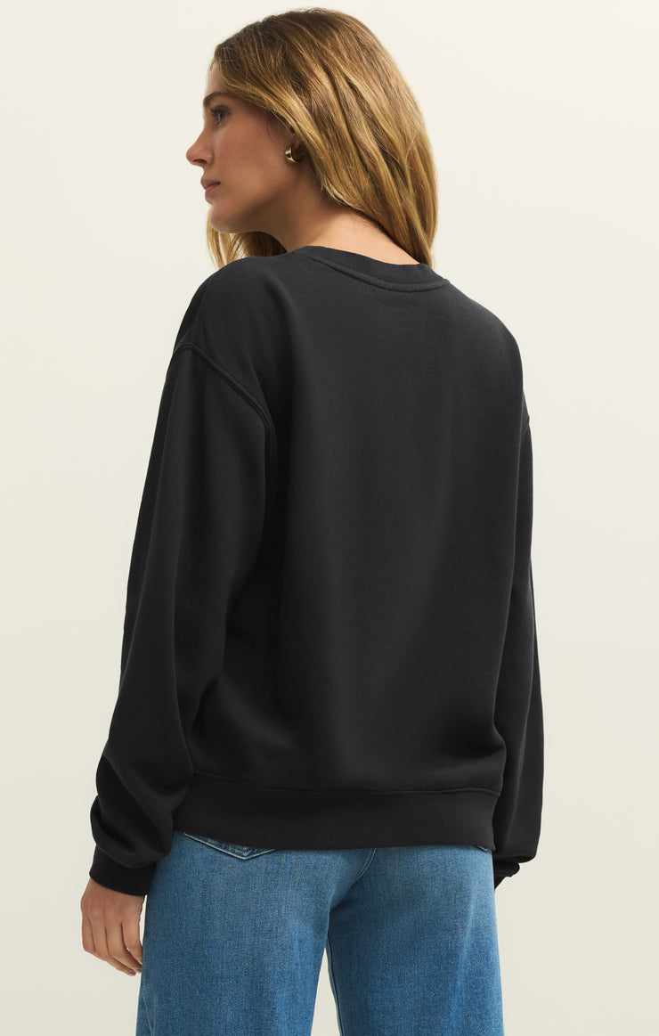 Tops La Playa Boyfriend Sweatshirt Black Sand