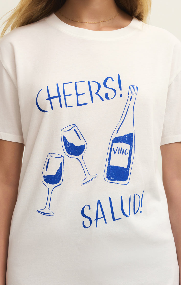 Tops Salud Boyfriend Tee Sea Salt