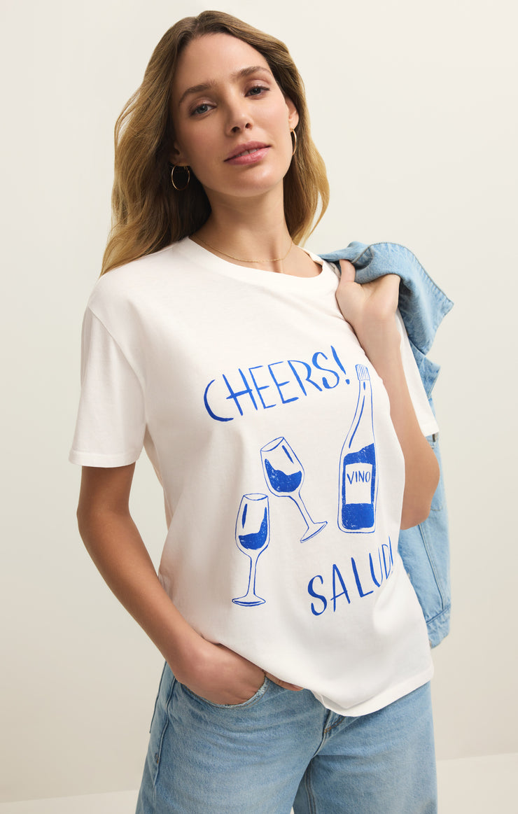 Tops Salud Boyfriend Tee Sea Salt