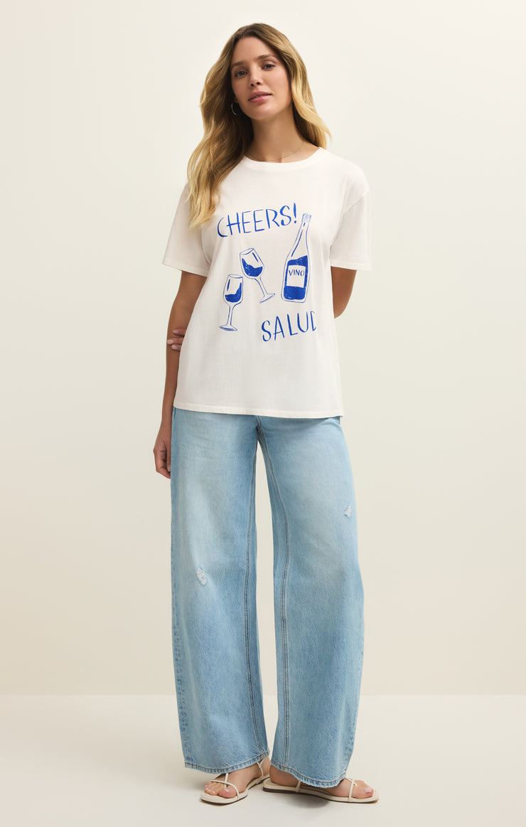 Tops Salud Boyfriend Tee Sea Salt
