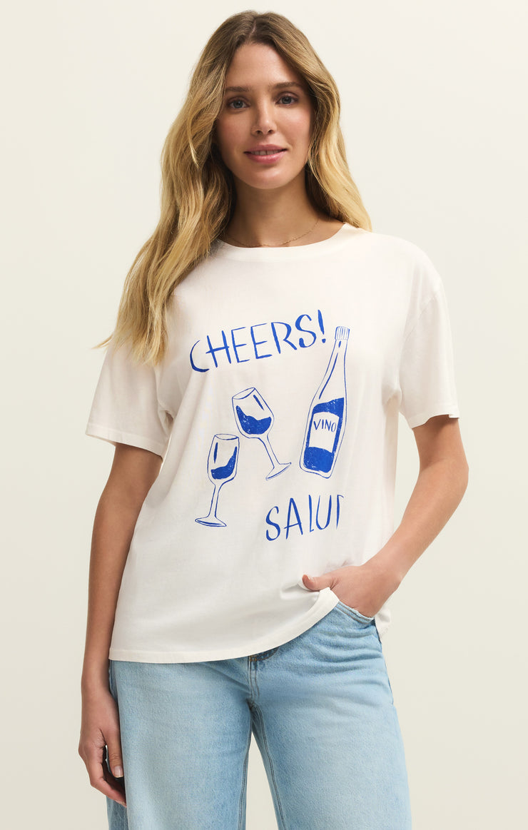 Tops Salud Boyfriend Tee Sea Salt