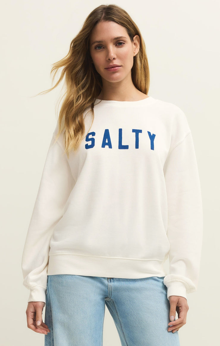 Tops Salty Boyfriend Sweatshirt Sea Salt