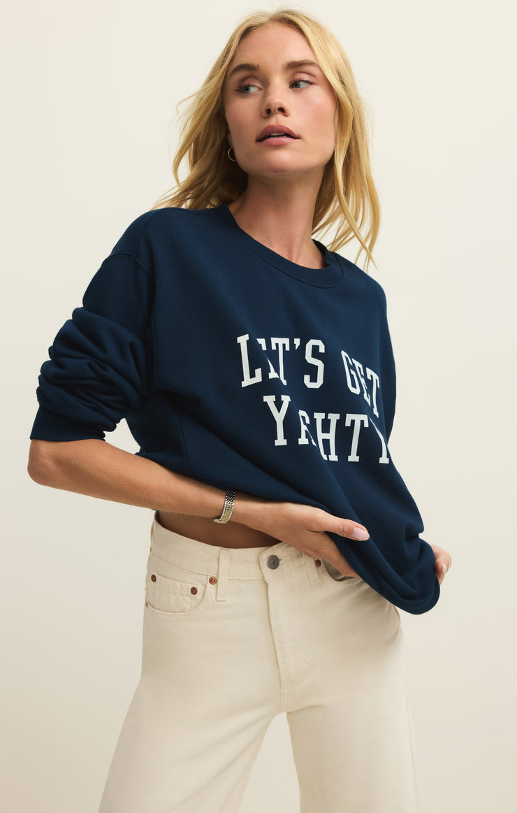 Yachty Boyfriend Sweatshirt – Z SUPPLY