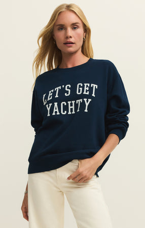 Yachty Boyfriend Sweatshirt – Z SUPPLY