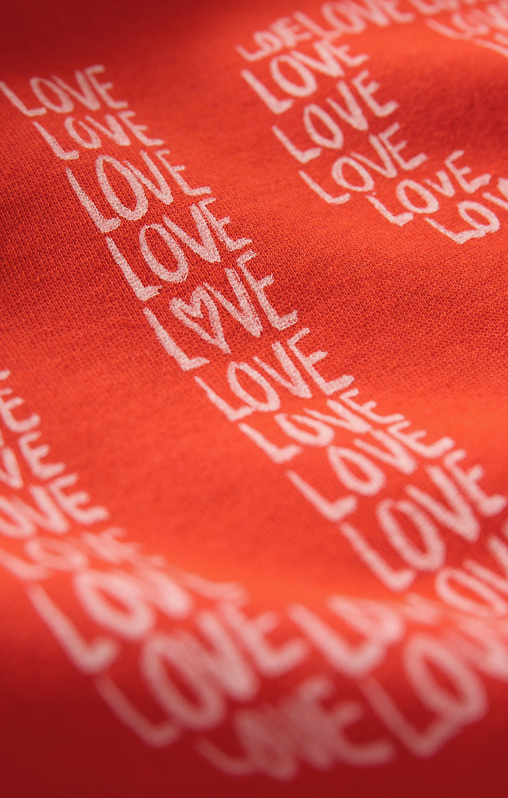 Tops Love Boyfriend Sweatshirt Lychee