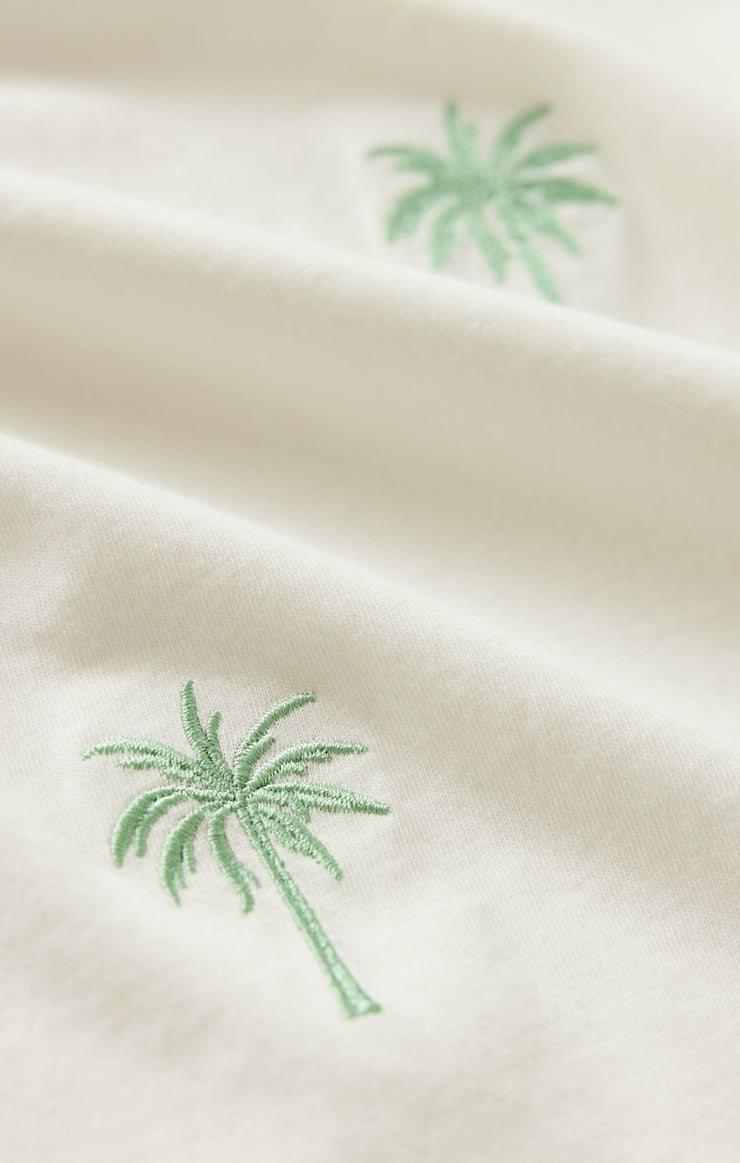 Tops Palms Boyfriend Tee Sea Salt