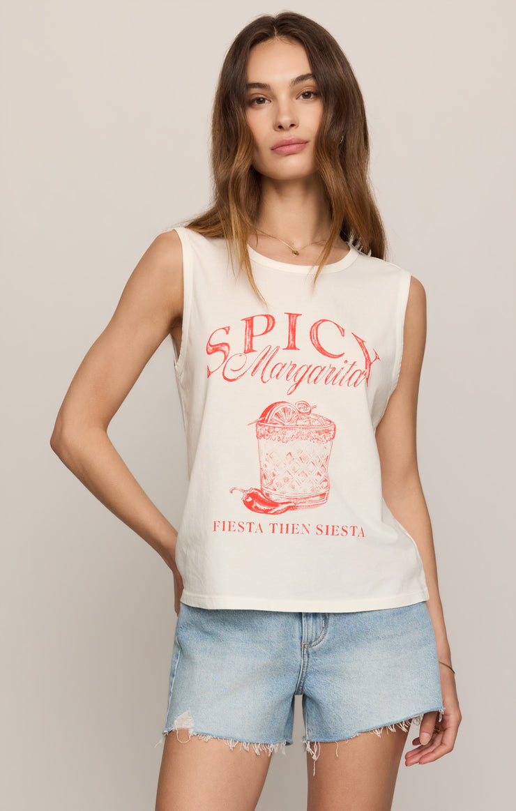 Tops Margs Muscle Tank Sea Salt