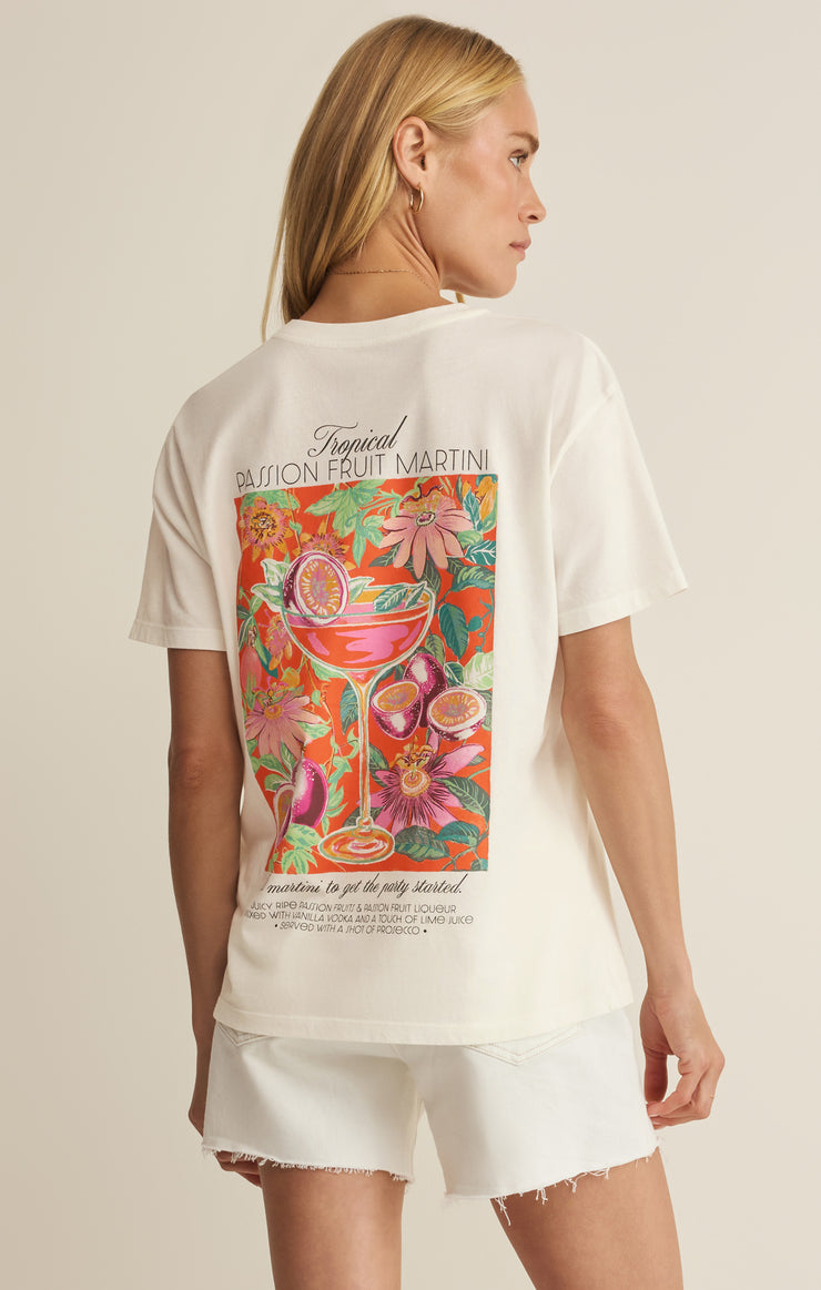 Tops Passion Martini Boyfriend Tee Sea Salt