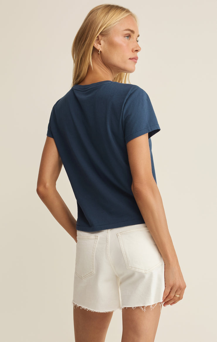 Tops Cote Tourist Tee Twilight Blue