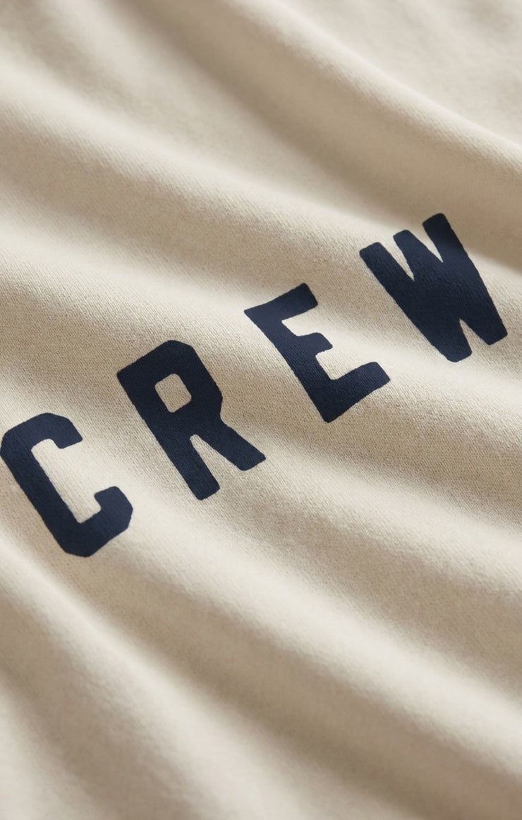 Tops Crew Boyfriend Fleece Sweatshirt Sea Salt