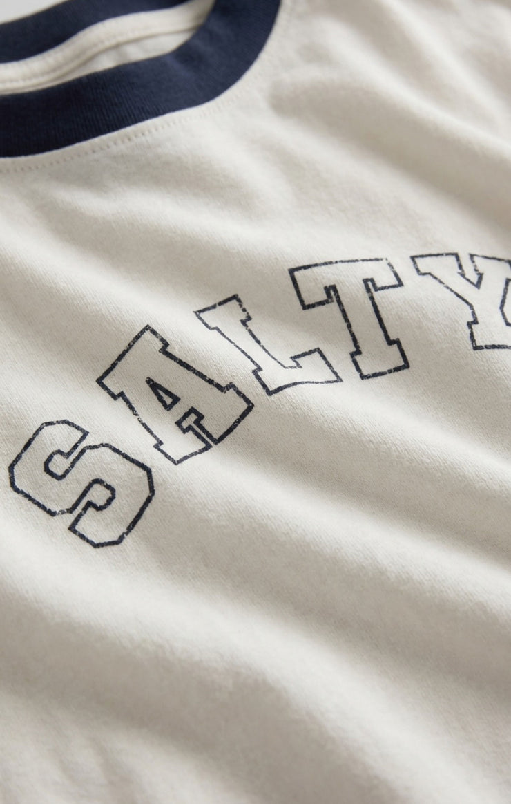 Tops Salty Ringer Boyfriend Tee Sea Salt