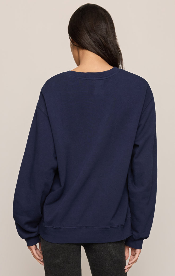 Tops Estate Boyfriend Graphic Sweatshirt Oxford Blue