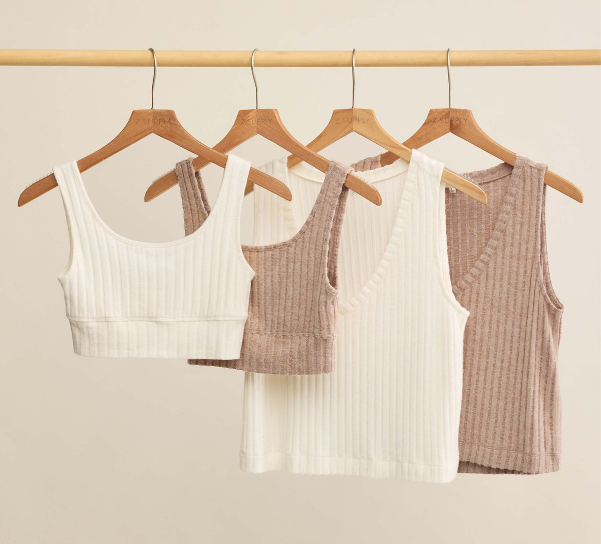 トップス SLOANE Sloane V-Neck Silky Rib Tank – Z SUPPLY