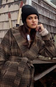 JacketsJackie Plaid Trench OUTERWEAR