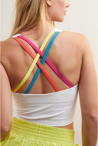DressesCharm Stained Glass Linen Midi Dress Sports bras