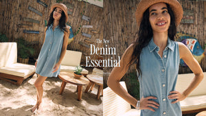  Denim Mini Dress