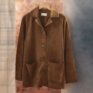 DressesMelbourne Sandy Bay Palm Midi Dress Suede Jacket