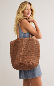 AccessoriesLas Lomas Straw Bag Tobacco