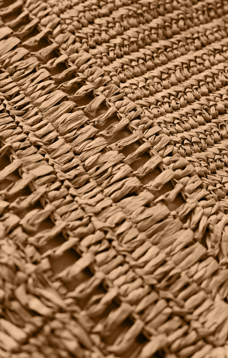 Accessories Hideaway Raffia Tote Natural