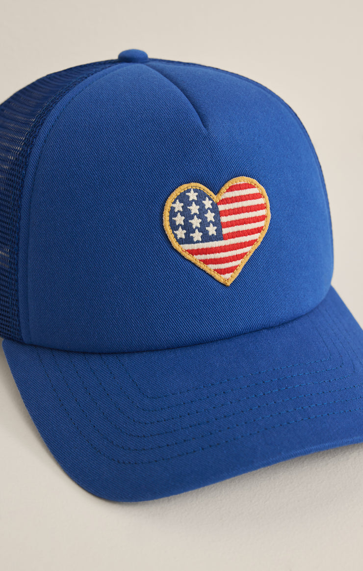 Accessories Heart Flag trucker Hat True Navy