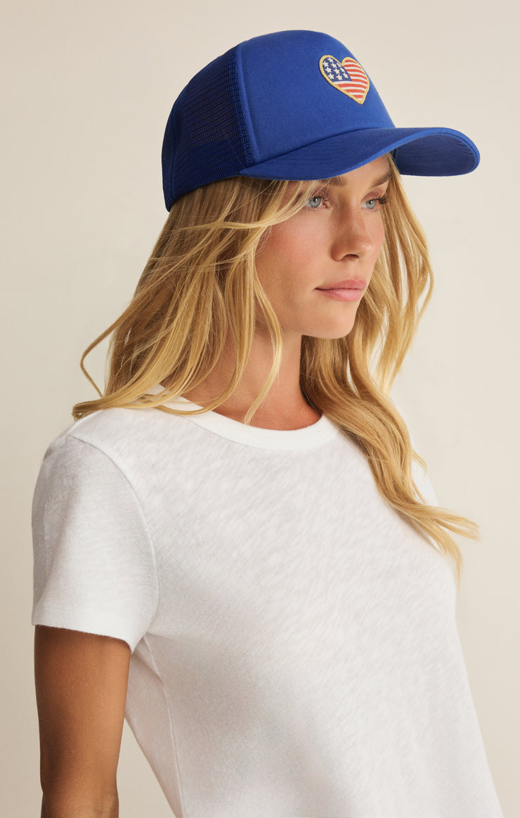 Accessories Heart Flag trucker Hat True Navy