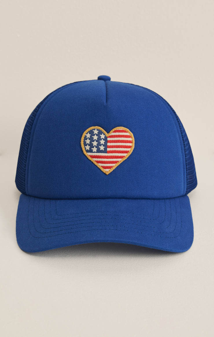 Accessories Heart Flag trucker Hat True Navy