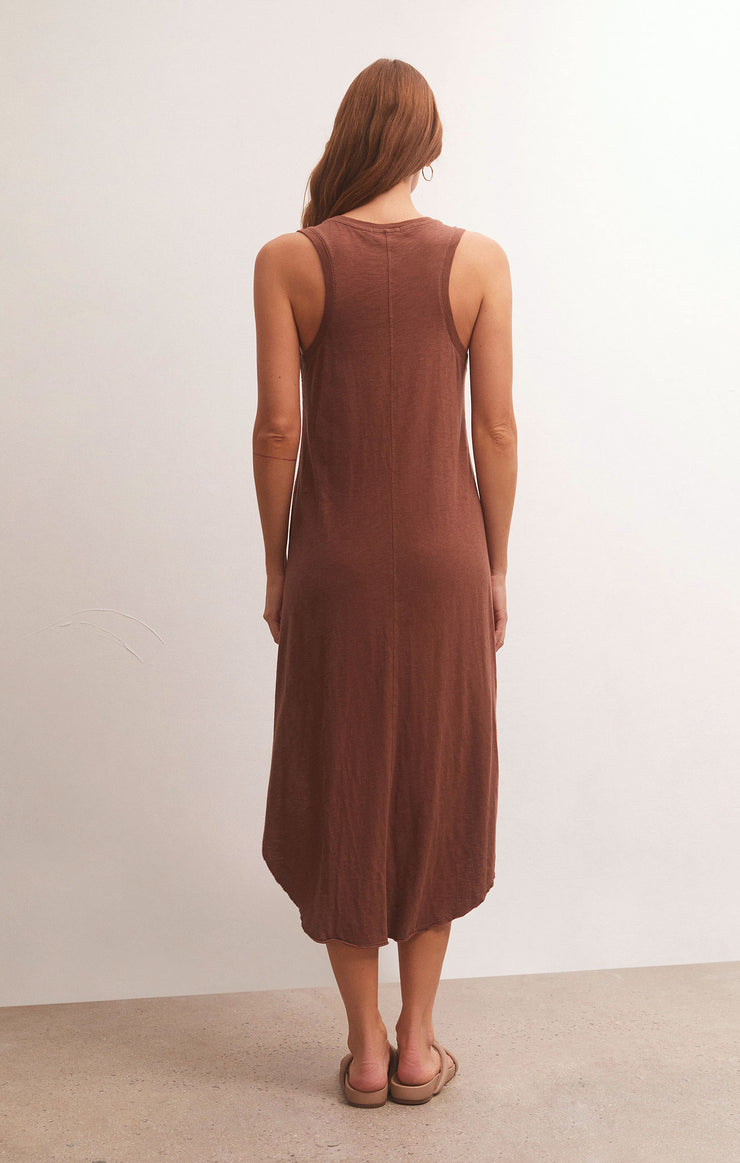 V-neck Jersey Maxi in Rosewood