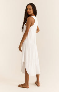 DressesReverie V-Neck Midi Dress White