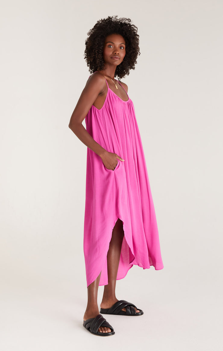 Dresses Tiana Crinkle Midi Dress Rose Violet