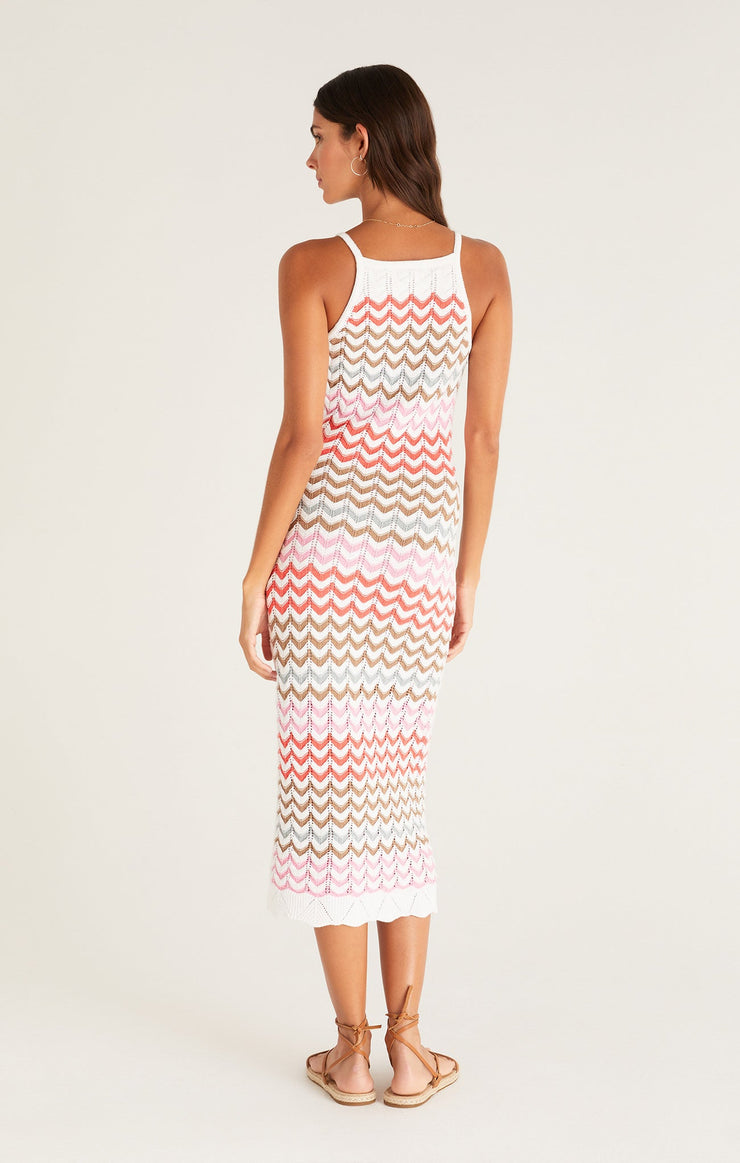 Dresses Camille Stripe Crochet Midi Dress Multi