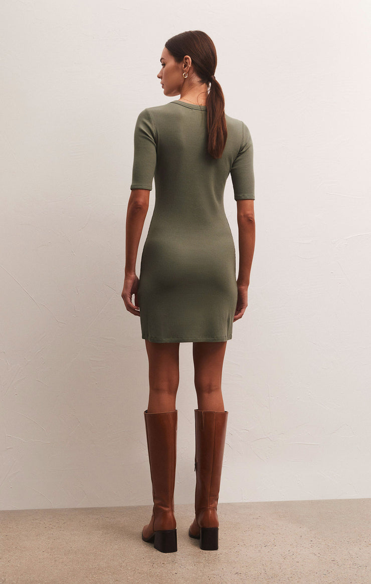 Dresses Carolina Half Sleeve Mini Dress Evergreen