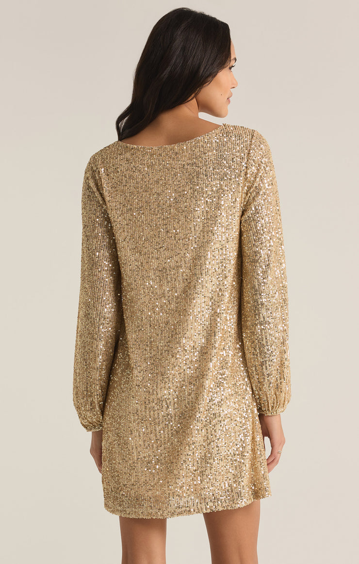 Dresses Andromeda Sequin Mini Dress Champagne