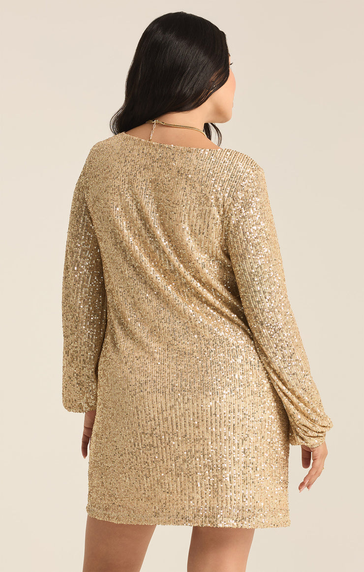 Dresses Andromeda Sequin Mini Dress Champagne