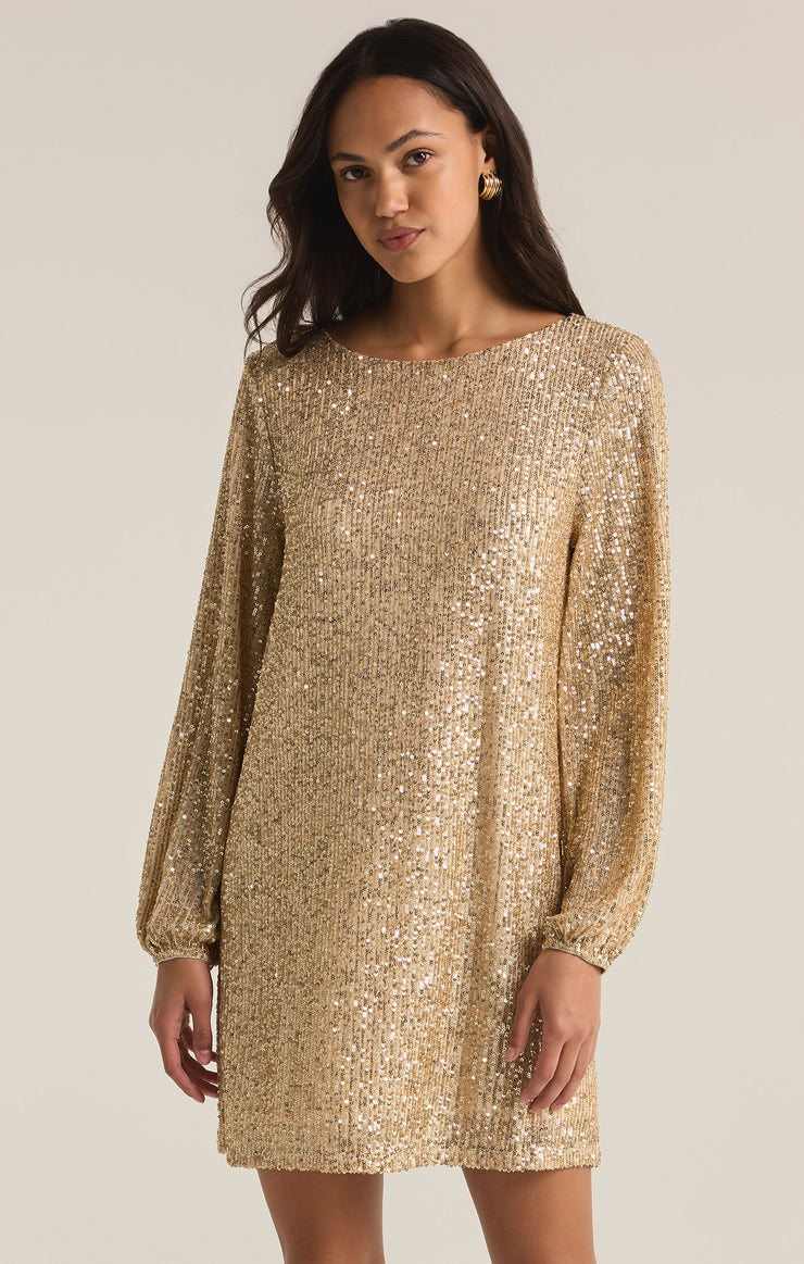 Dresses Andromeda Sequin Mini Dress Champagne