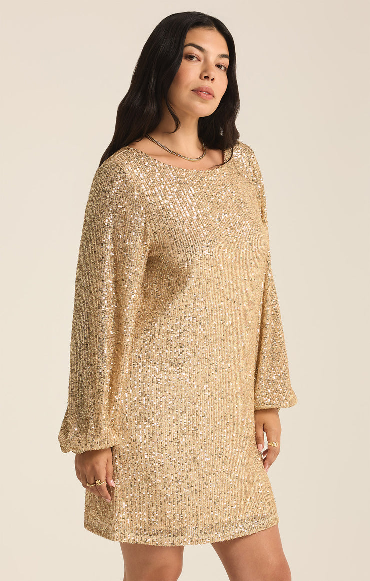 Dresses Andromeda Sequin Mini Dress Champagne