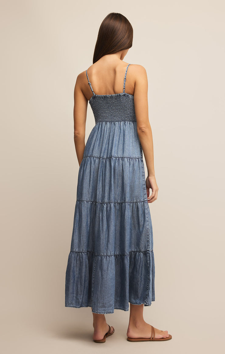 Dresses Balos Chambray Maxi Dress Washed Chambray