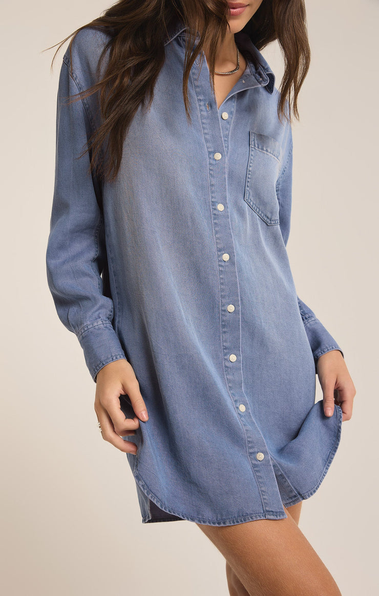 Dresses Dover Chambray Mini Dress Dover Chambray Mini Dress