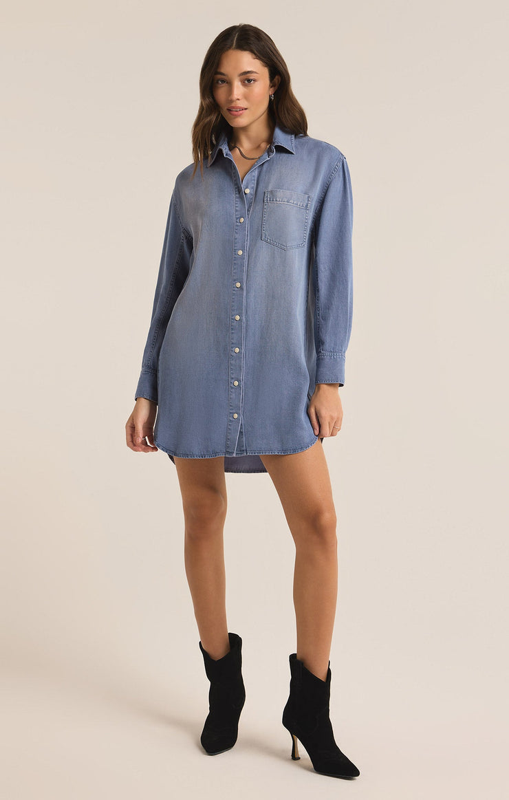 Dresses Dover Chambray Mini Dress Dover Chambray Mini Dress