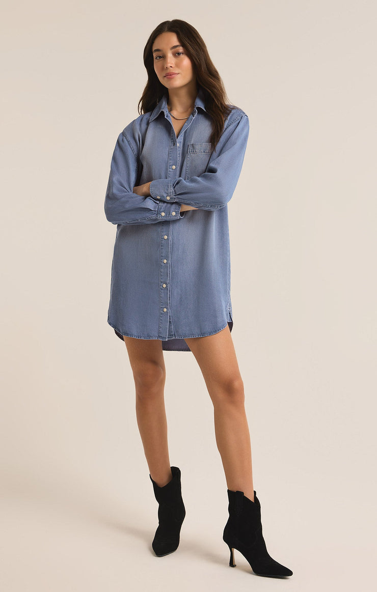 Dresses Dover Chambray Mini Dress Dover Chambray Mini Dress