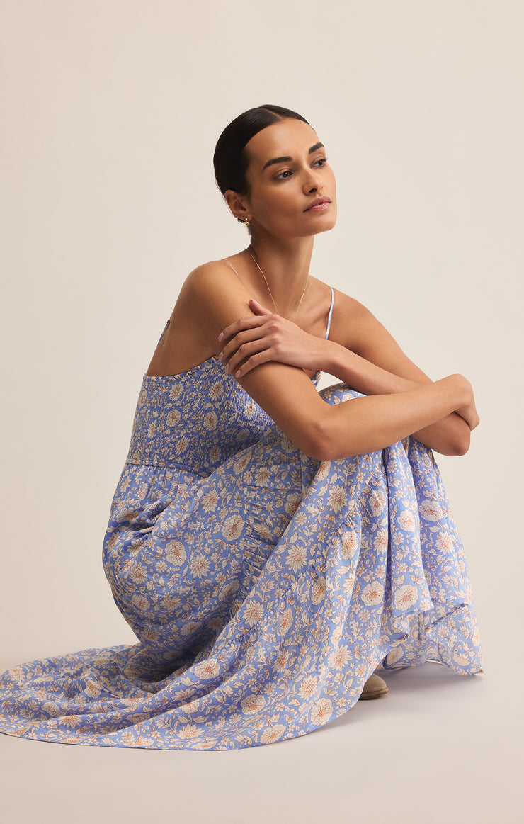 Dresses Balos Lima Floral Maxi Dress Blue River