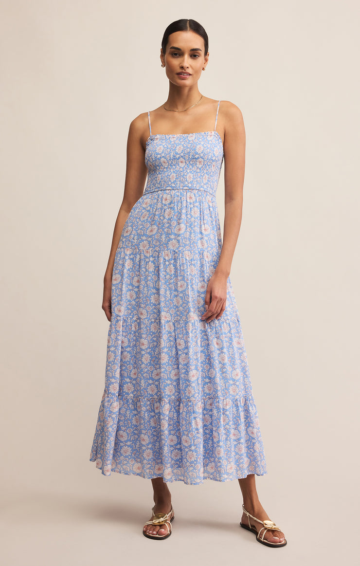 Dresses Balos Lima Floral Maxi Dress Blue River