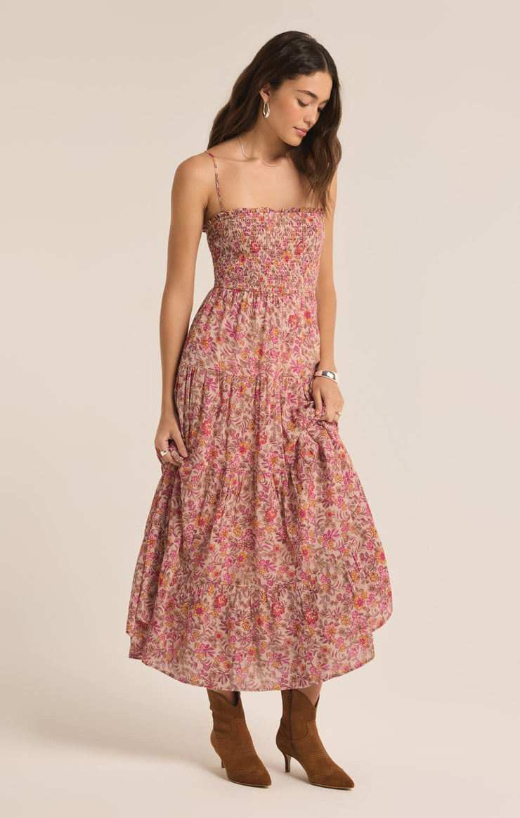 Dresses Balos Lima Floral Maxi Dress Cactus Flower