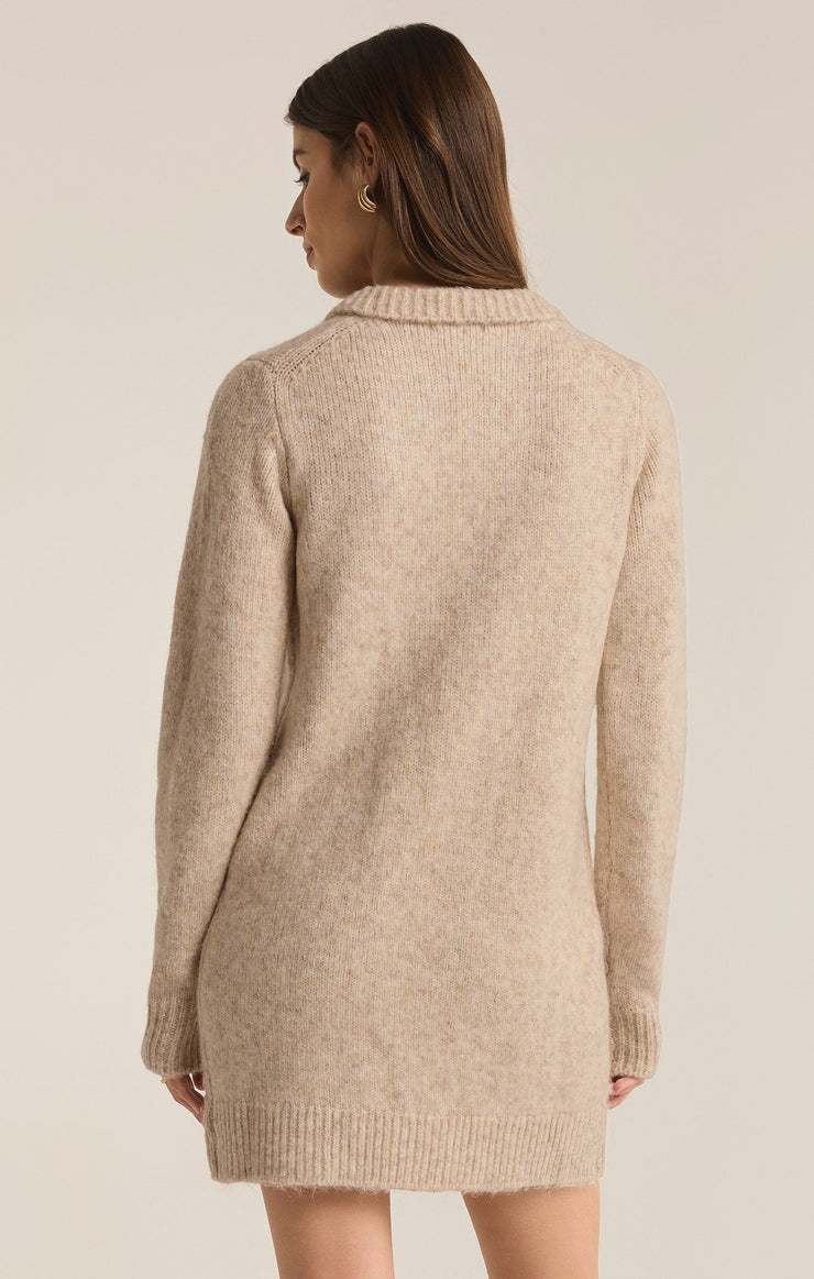 Dresses Redford Sweater Mini Dress Light Oatmeal Heather