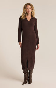 DressesDanity Sweater Midi Dress Coffee Bean