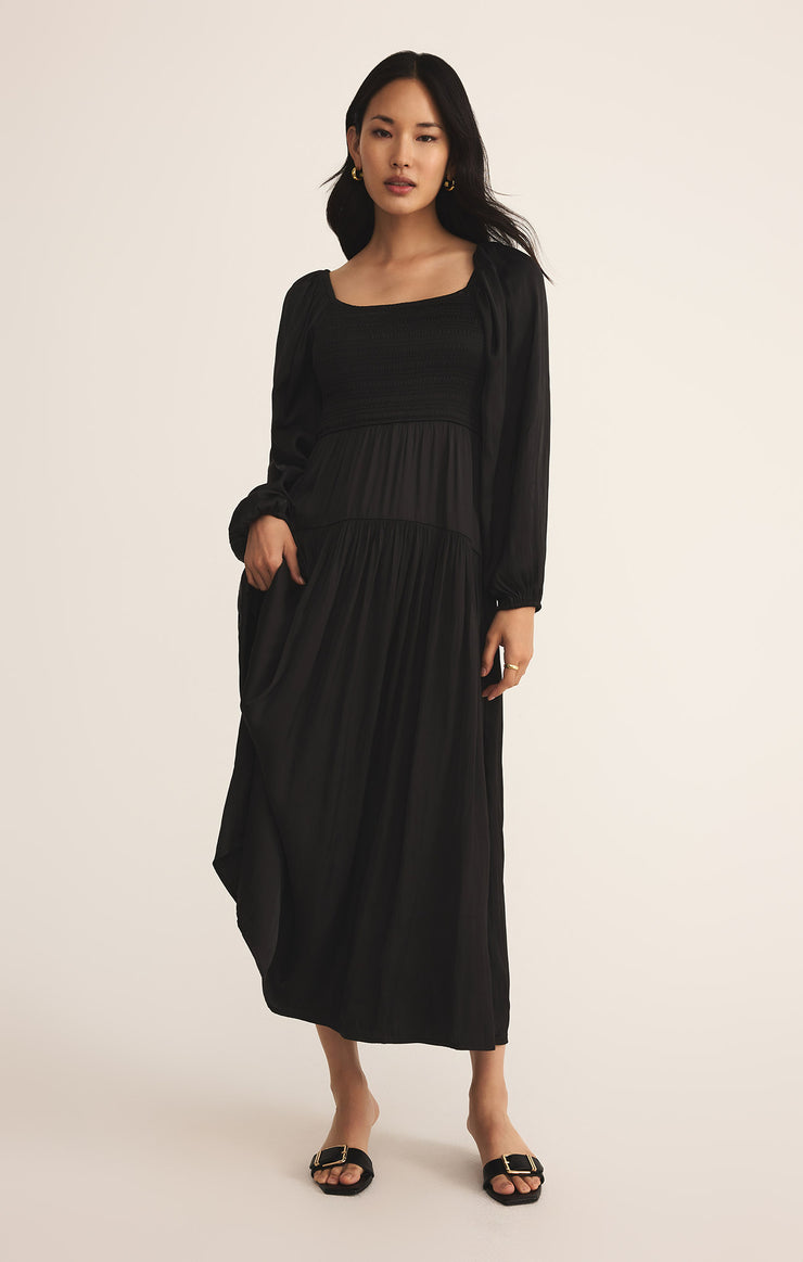 Dresses Wildes Smocked Maxi Dress Black