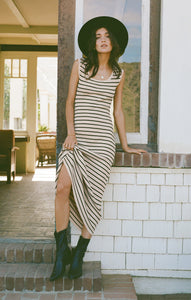 DressesGiselle Stripe Maxi Dress Sandshell