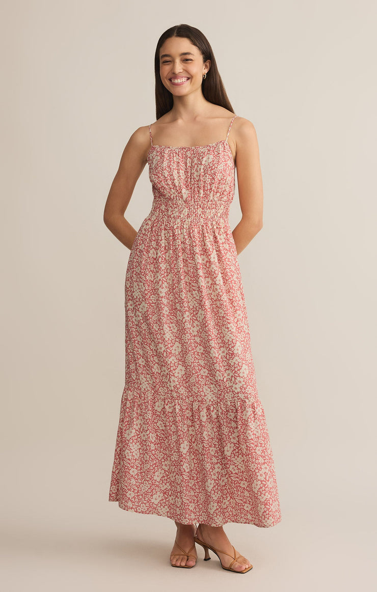 Dresses Toluca Ynez Floral Maxi Dress Dusty Rose