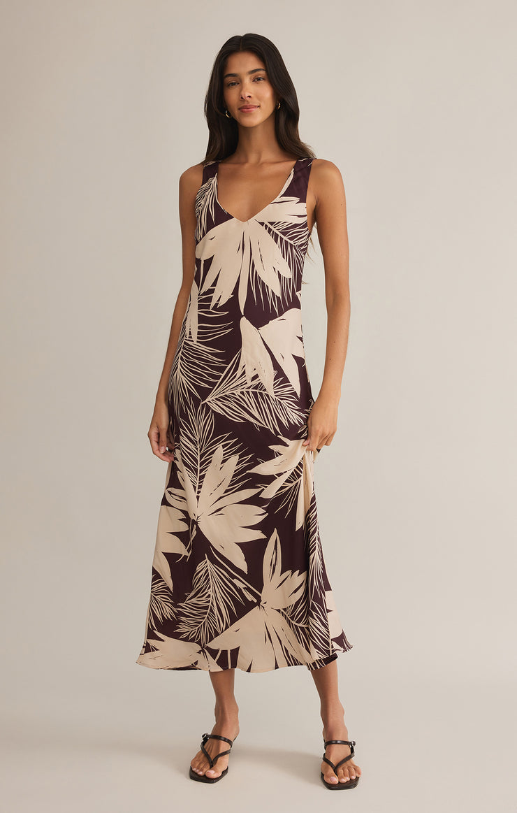 Dresses Hana Palmera Maxi Dress Lava Rock